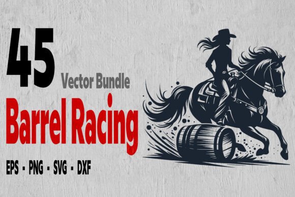 Barrel Racing Bundle: A Graphics Asset for Crafters and Handmade Businesses