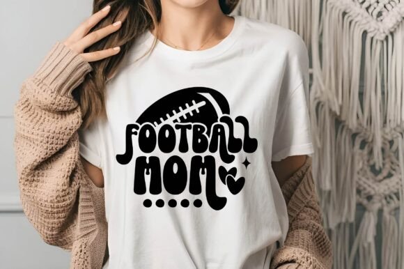 Football Mom Svg Wonderful T-shirt – A Versatile Graphic Design Asset for Crafts and Blogs