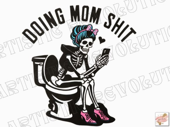 Funny Mom Png Mom Svg Skeleton Mama Graphics and Crafts Review