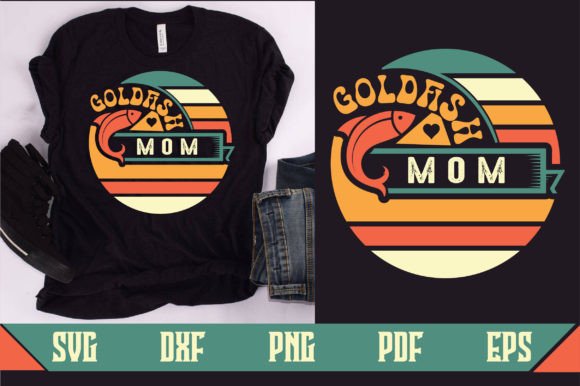 Goldfish Mom Svg Design: A Graphics Asset for Crafts & Branding