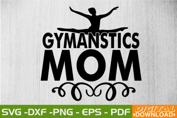 Gymanstics Mom SVG Design: A Versatile Graphic for Crafts and Branding