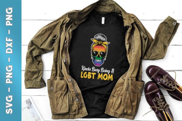 Kinda Busy Being a LGBT Mom SVG: A Versatile Graphic for Crafts and Digital Sellers
