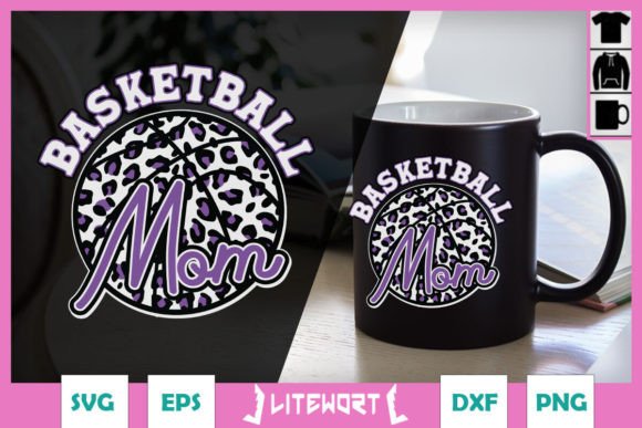 Leopard Basketball MOM SVG: A Versatile Graphics Asset for Crafts and Branding