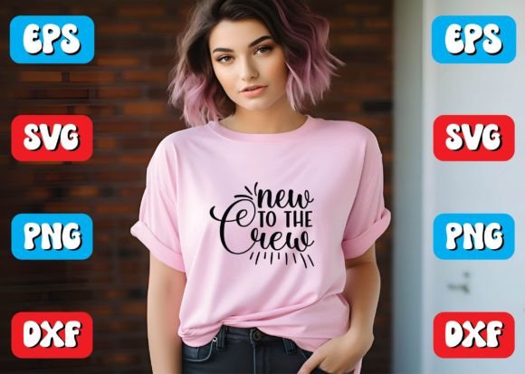 New to the Crew Svg Design: A Modern Craft Graphic for Content Creators