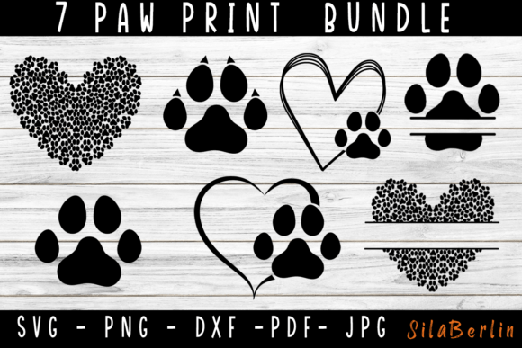 Paw Print SVG Bundle: A Playful Graphic Design Asset for Local Business Branding