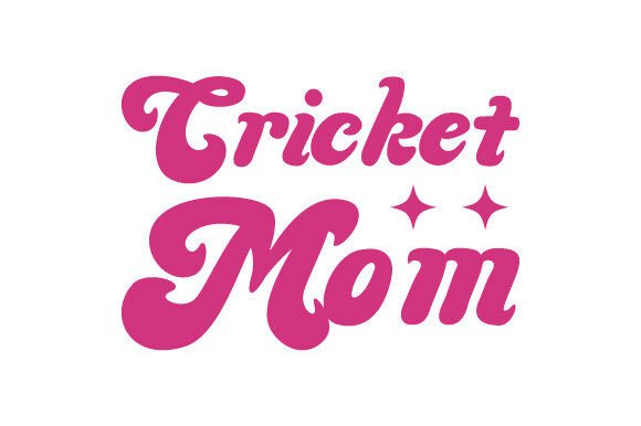 Retro Cricket Mom SVG PNG T-Shirt: A Versatile Graphic Design Asset for Crafts and Creative Projects