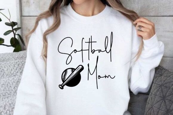 Softball Mom SVG PNG Sublimation: A Versatile Graphic Design Asset for Crafts and Merch