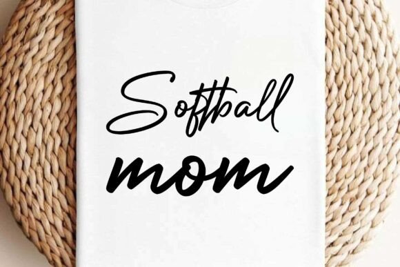 Softball Mom SVG PNG Sublimation Design for Crafts and Graphics