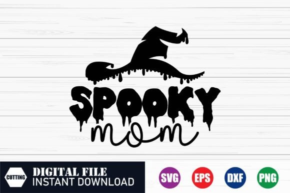 Spooky Mom Svg: A Charming Halloween Embroidery Design