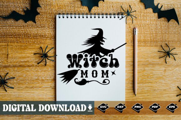 Witch Mom SVG Design: A Powerful Graphics Asset for Creative Crafts & Branding