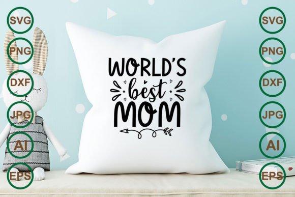 World’s Best Mom SVG Design for Crafts and Graphics